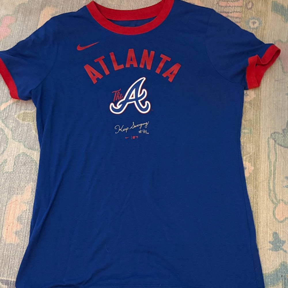 Atlanta Braves Blue and Red T-Shirt